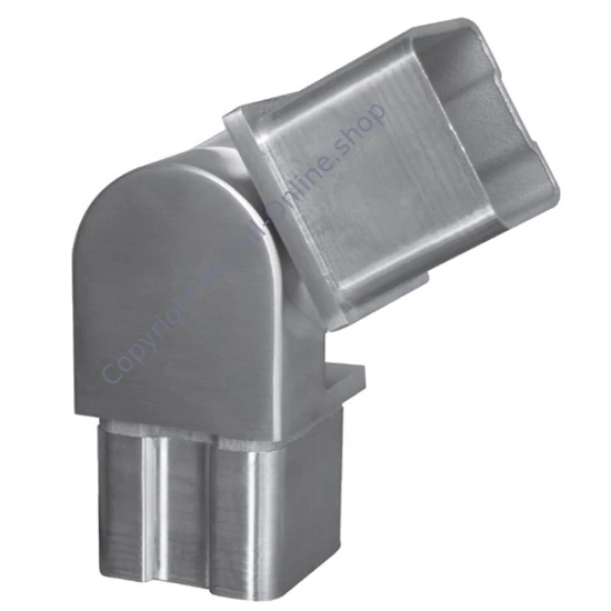 Eckbogen mit Gelenk, Edelstahl (AISI 304 - V2A)