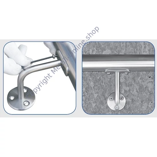 Handlaufhalter für Rund-und Vierkantrohr, Edelstahl (AISI 304 - V2A), verschiedene Größen