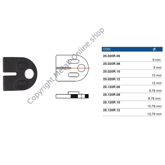 Gummieinlage für Glashalter 63x45mm