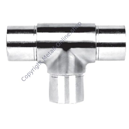 T-Verbinder, Edelstahl (AISI 316 - V4A), hochglanzpoliert