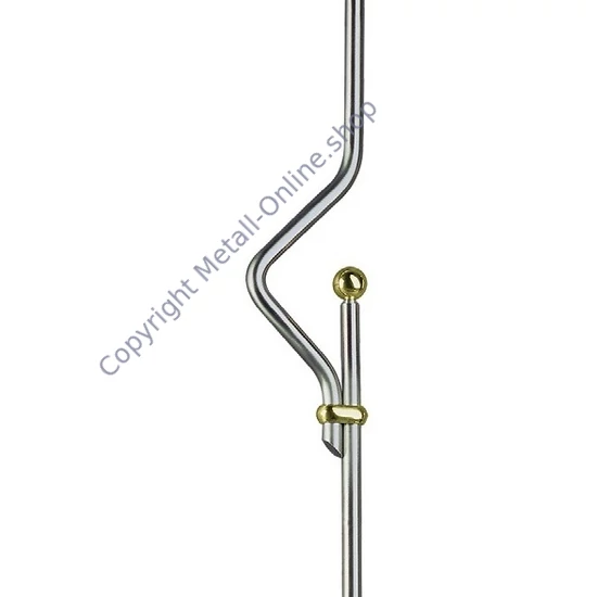 Zierstab, Edelstahl (AISI 304 - V2A), Dekor aus Kupfer