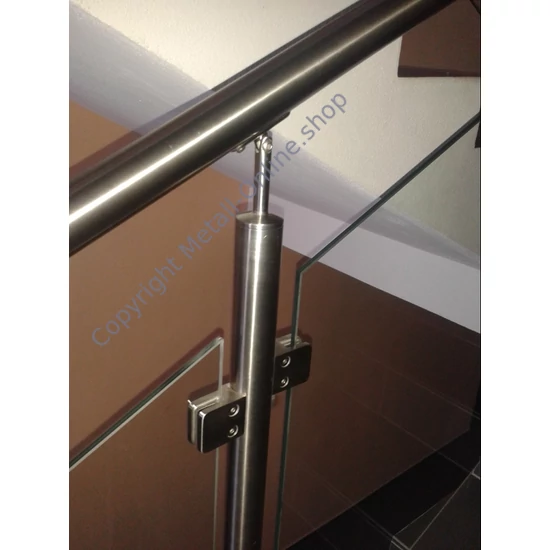 Glashalter45x45mm, für Rundrohr, Edelstahl (AISI 316 - V4A), verschiedene Größen