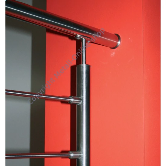 Querstabhalter, für Rund-oder Vierkantrohr, Edelstahl (AISI 304 - V2A), verschiedene Größen
