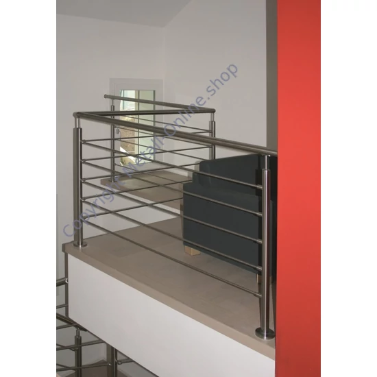 Querstabhalter, für Rund-oder Vierkantrohr, Edelstahl (AISI 304 - V2A), verschiedene Größen