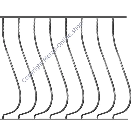 Balkongeländer aus Schmiedeeisen