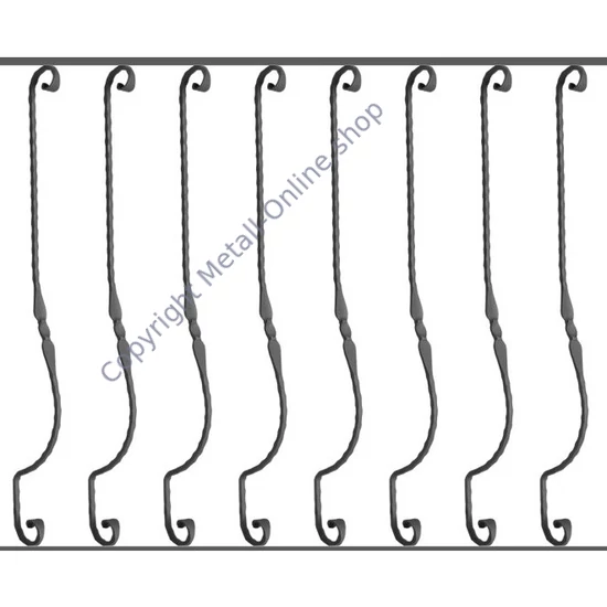 Balkongeländer aus Schmiedeeisen