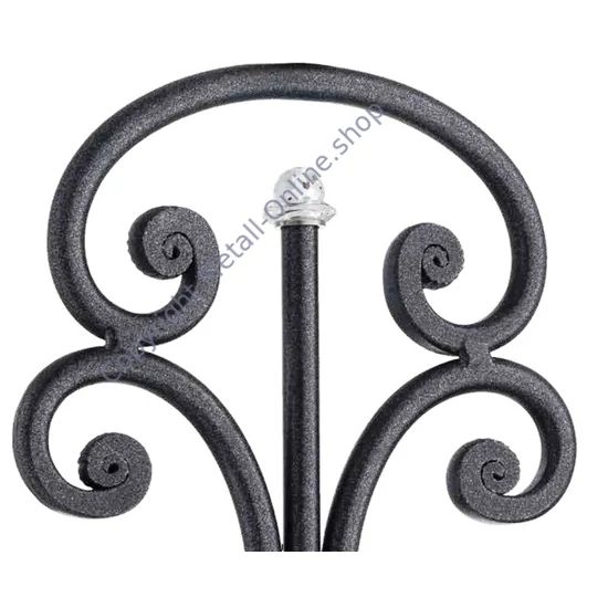 Ornament, handgeschmiedet, mit 4 Swarovski Kristallen