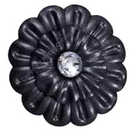 Zierrosette mit Swarovski Kristall Dekor