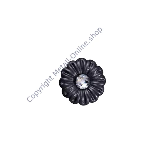 Zierrosette mit Swarovski Kristall Dekor