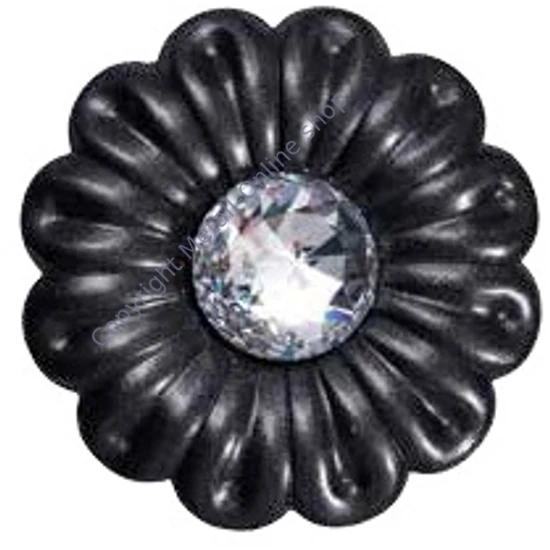 Zierrosette mit Swarovski Kristall Dekor