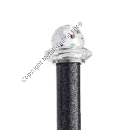 Ornament, handgeschmiedet, mit 4 Swarovski Kristallen