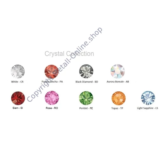 Zierblatt mit Swarovski Kristall Dekor