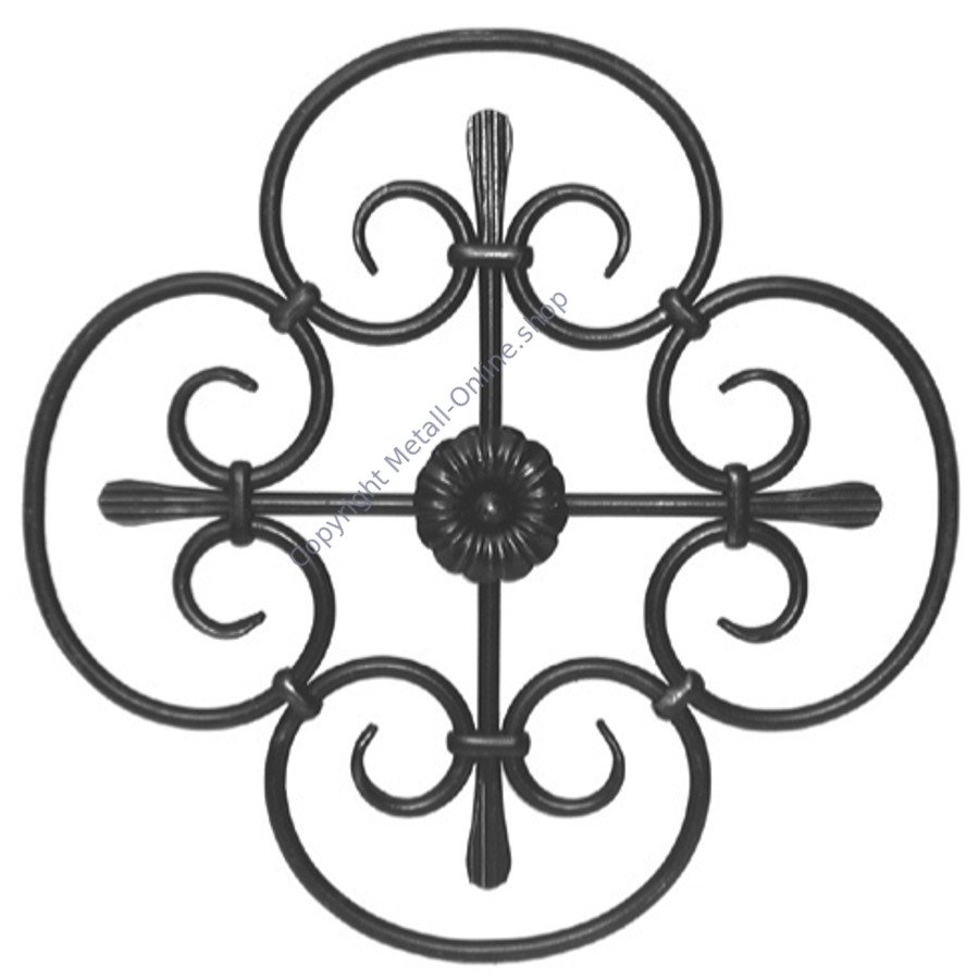 Rosette - Schmiedeeisen Shop, Edelstahlgeländer Bausatz, Zaunteile und