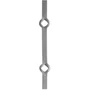 Vierkantstahl, Diamant gelocht, verschiedene Lochgrößen