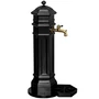 gartenbrunnen, standbrunnen, antik, mit wasserhahn