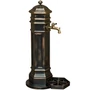 gartenbrunnen, standbrunnen, antik, mit wasserhahn