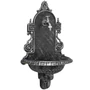 gartenbrunnen, wandbrunnen, antik, mit wasserhahn