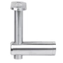Handlaufhalter für Vierkantrohr, anbaubar an Vierkantrohr, höhenverstellbar, Edelstahl (AISI 304 - V2A)