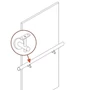 Bild 2/4 - Handlaufhalter für Rund-und Vierkantrohr, anbaubar an Glas, höhenverstellbar, Edelstahl (AISI 304 - V2A), verschiedene Größen
