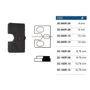 Gummieinlage für Glashalter 55x55mm