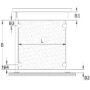 Bild 3/10 - Glashalter für Eckmontage und Rundrohr, mit Sicherungsstift, 50x40mm, (Zinkdruckguss, Edelstahleffekt)