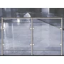 Glashalter45x45mm, für Rundrohr, Edelstahl (AISI 316 - V4A), verschiedene Größen