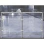 Bild 8/12 - Glashalter mit Sicherungsstift, 55x55mm, für Rundrohr, Edelstahl (AISI 316 - V4A), verschiedene Größen