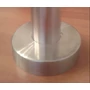 Geländerpfosten mit Bodenanker, Edelstahl, Rundrohr, Abdeckrosette, 5 Querstabhalter (Ø12mm) und Handlaufträger (AISI 316 - V4A), verschiedene Größen