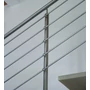Querstabhalter mit Durchgangsbohrung, anbaubar an Rohr, Edelstahl (AISI 304 - V2A), verschiedene Größen