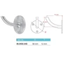 Bild 2/2 - Handlaufhalter, Edelstahl (AISI 304 - V2A)