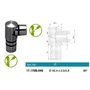 Eckbogen 90°, Edelstahl (AISI 304 - V2A)