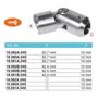 Bild 3/4 - Querstabhalter mit Gelenk, anbaubar an Rund-oder Vierkantrohr, Edelstahl (AISI 304 - V2A), verschiedene Größen